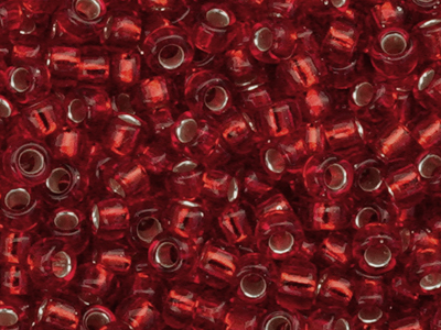 rote Miyuki Rocailles Saatperlen Größe 11/0 (2mm) Farbe 11 -
