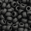 10g. Miyuki Rocailles Perlen 15/0 (~1,5mm) Farbe 401F Schwarz matt