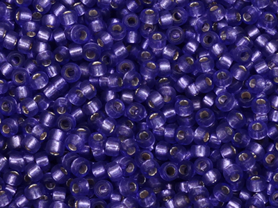 violette Miyuki Rocailles Perlen 15/0 Farbe 1347 - Nahaufnah