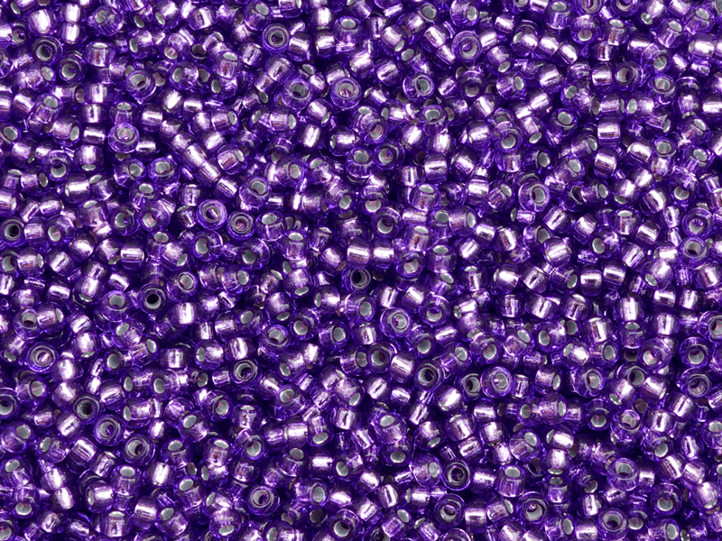 violette Miyuki Rocailles Saatperlen Größe 11/0 (2mm) Farbe