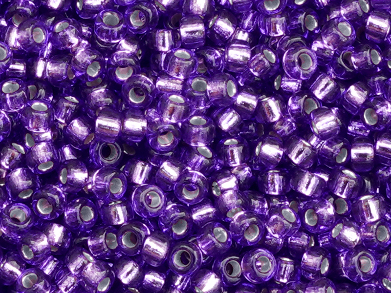 violette Miyuki Rocailles Saatperlen Größe 11/0 (2mm) Farbe