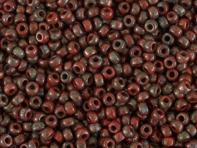 Miyuki Rocailles Saatperlen Größe 8/0 (3mm) Farbe: 4513 pica