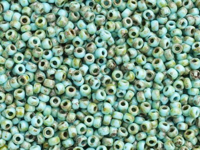 Miyuki Rocailles Saatperlen Größe 8/0 (3mm) Farbe: 4514 pica