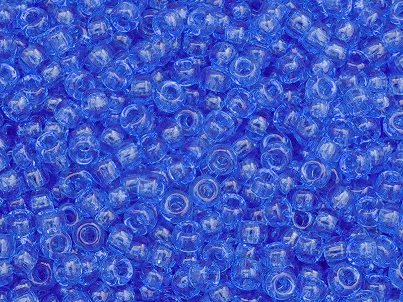 Miyuki Rocailles Perlen Größe 15/0 Farbe 150 blau transparen