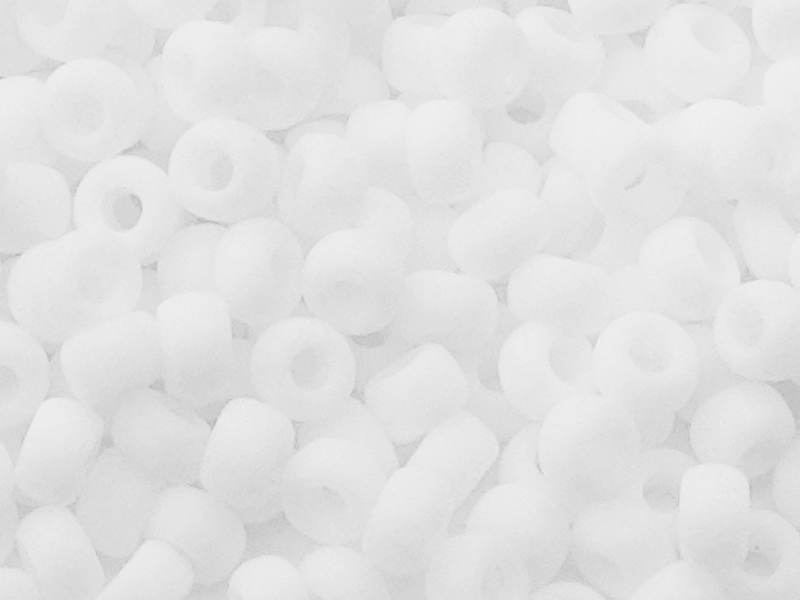 Miyuki Rocailles Glasperlen Größe 11/0 (2mm) Farbe: 402F Wei