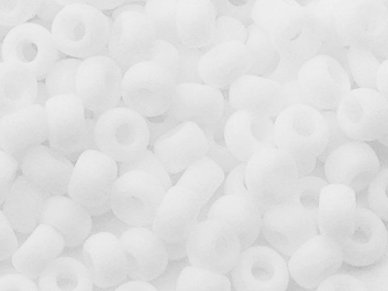 Miyuki Rocailles Glasperlen Größe 11/0 (2mm) Farbe: 402F Wei