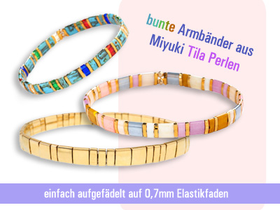 Armbaender aus Miyuki Tila Perlen selber machen