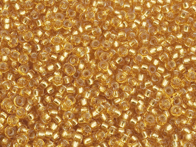 Miyuki Rocailles Saatperlen Größe 15/0 Farbe: 4 gold