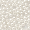 1 Dose (~200 Stk.) Muschelkernperlen rund ~2,2mm - weiß