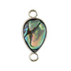 1 Stk Abalone Schmuckelement mit zwei Ösen