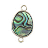 1 Stk Abalone Schmuckelement mit zwei Ösen