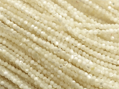 echte winzige runde Muschelperlen 2mm