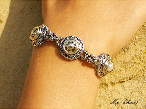 Chunk Armband mit Knöpfen Bild 4
