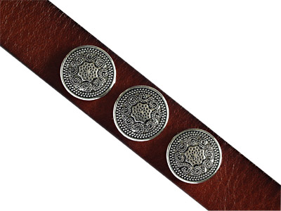Knopf für Lederarmband Bild 1
