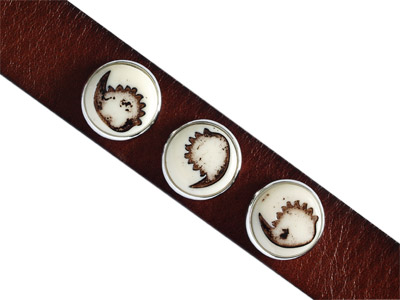 Knopf für Lederarmband Bild 1