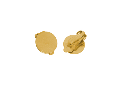 goldene Ohrclips mit Klebefläche günstig kaufen