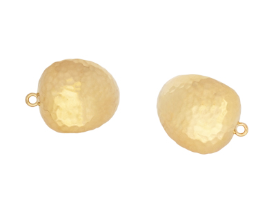 goldene Ohrclips Rohlinge mit Öse zum Ohrringe machen