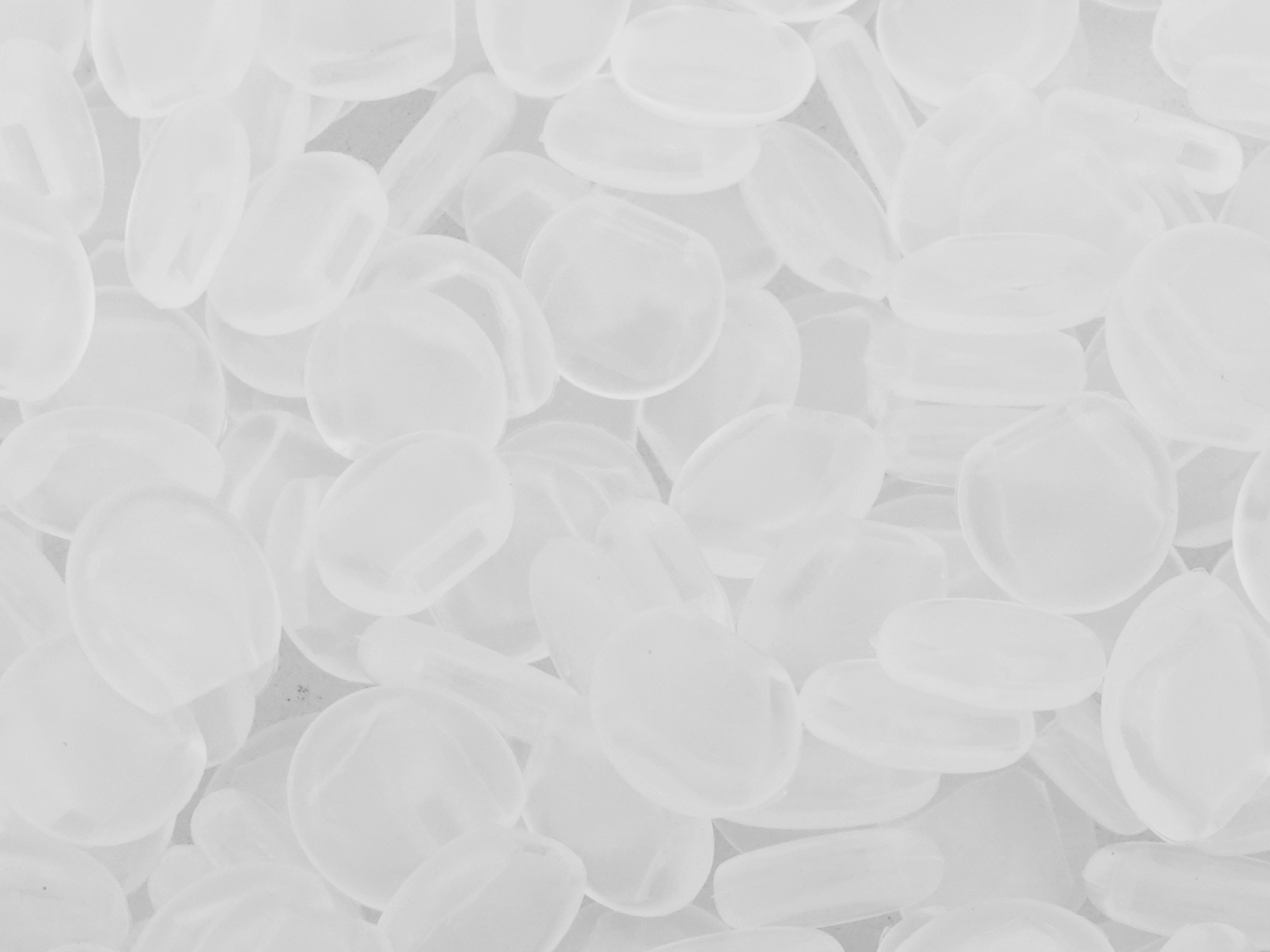 kleine Hüllen Polster aus Silikon für Ohrclips - Größenvergl