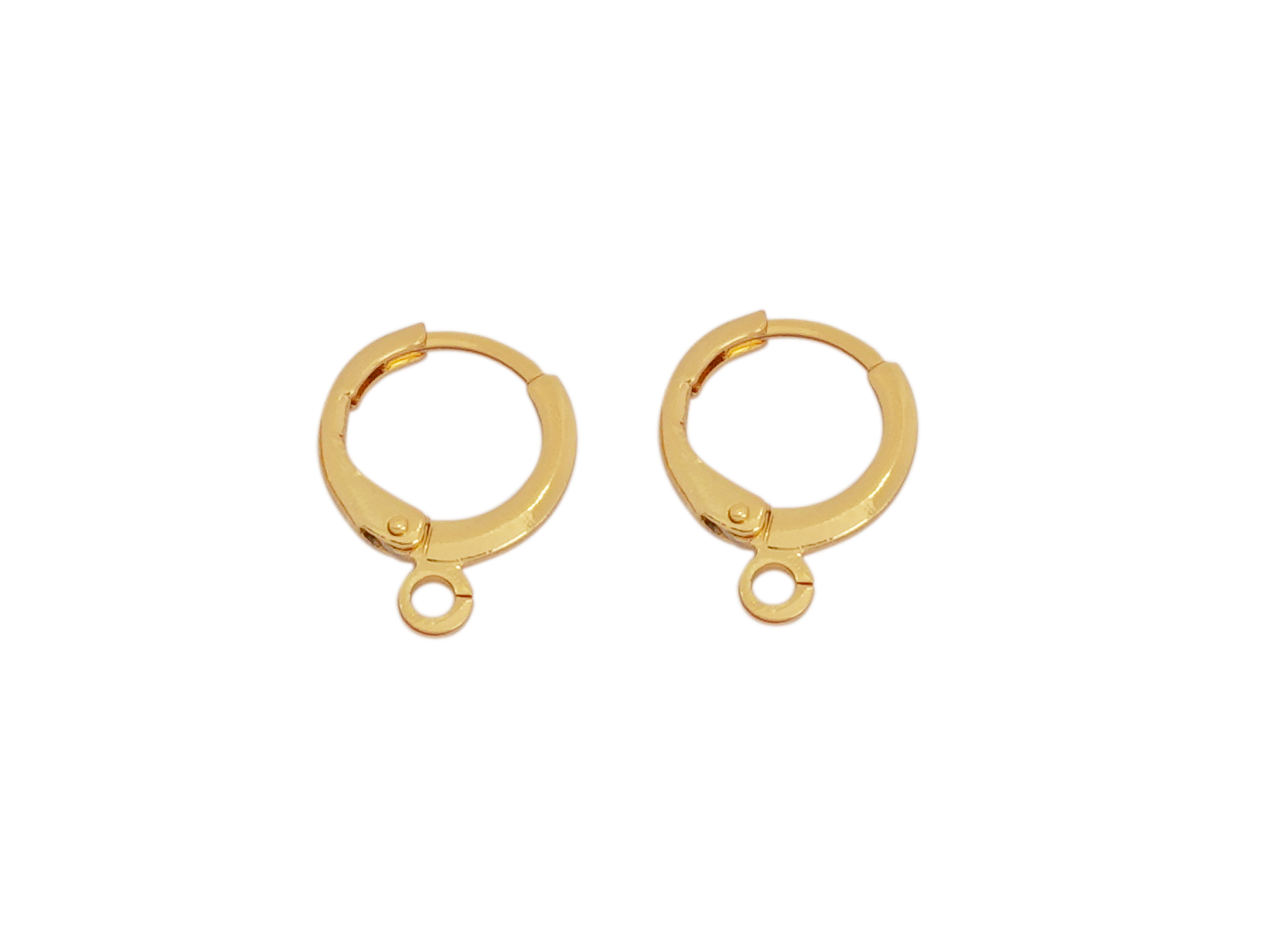 kleine runde goldene Brisuren 12mm zum Schmuckmachen