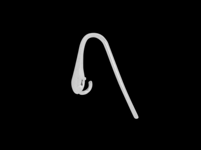 kleine Tropfen-Ohrhaken aus echtem 925 Silber