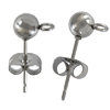 1 Paar Ohrstecker aus Edelstahl mit 5mm Kugel und offener Öse