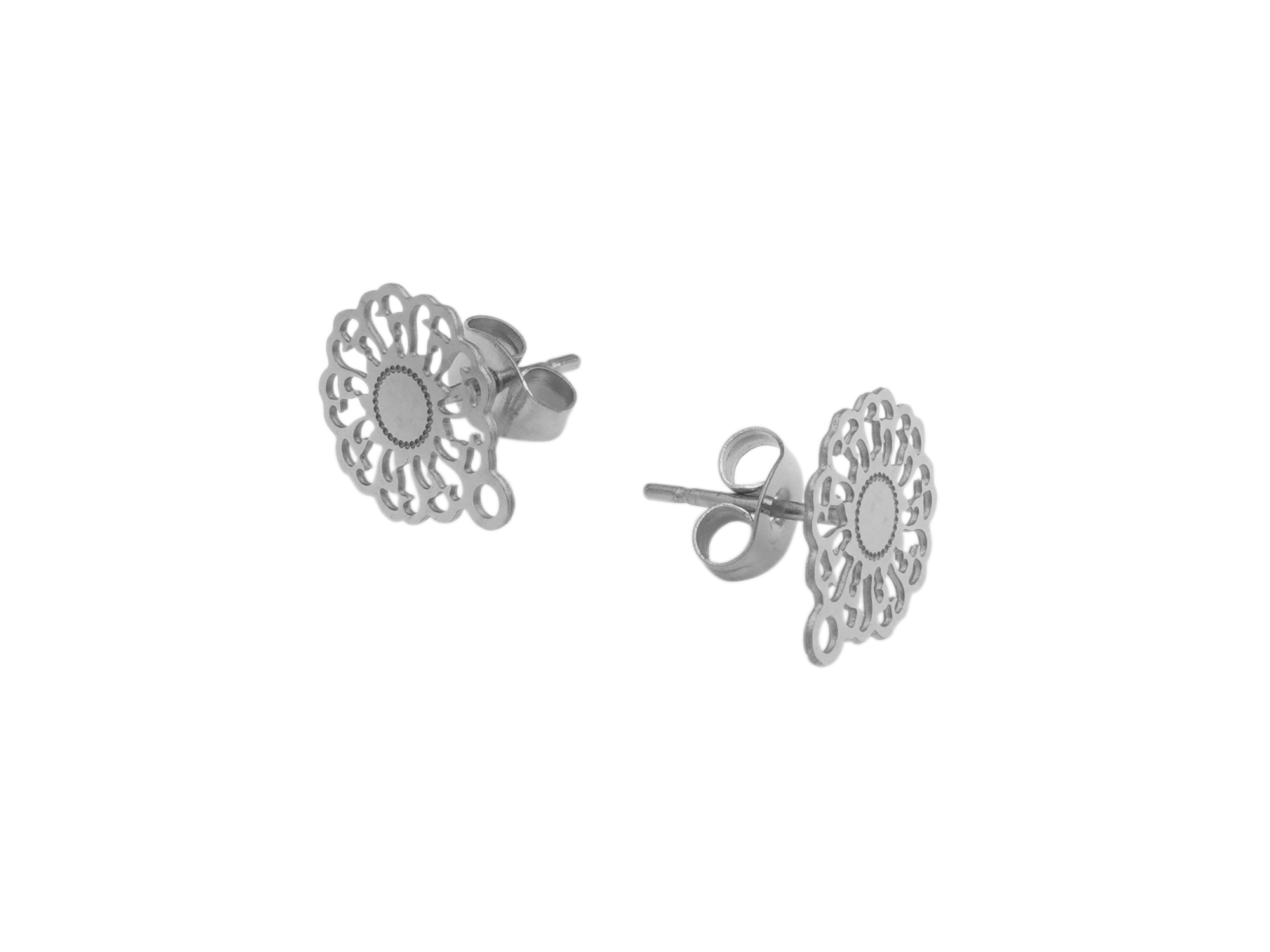 ornamentale Ohrstecker aus dünnem Edelstahl zum Schmuckmache