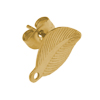 1 Paar Ohrstecker Blatt ~13x8mm, Edelstahl, gold