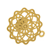 1 Paar Ohrstecker ornamental ~15mm, Edelstahl, gold