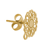1 Paar Ohrstecker ornamental ~11mm, Edelstahl, gold