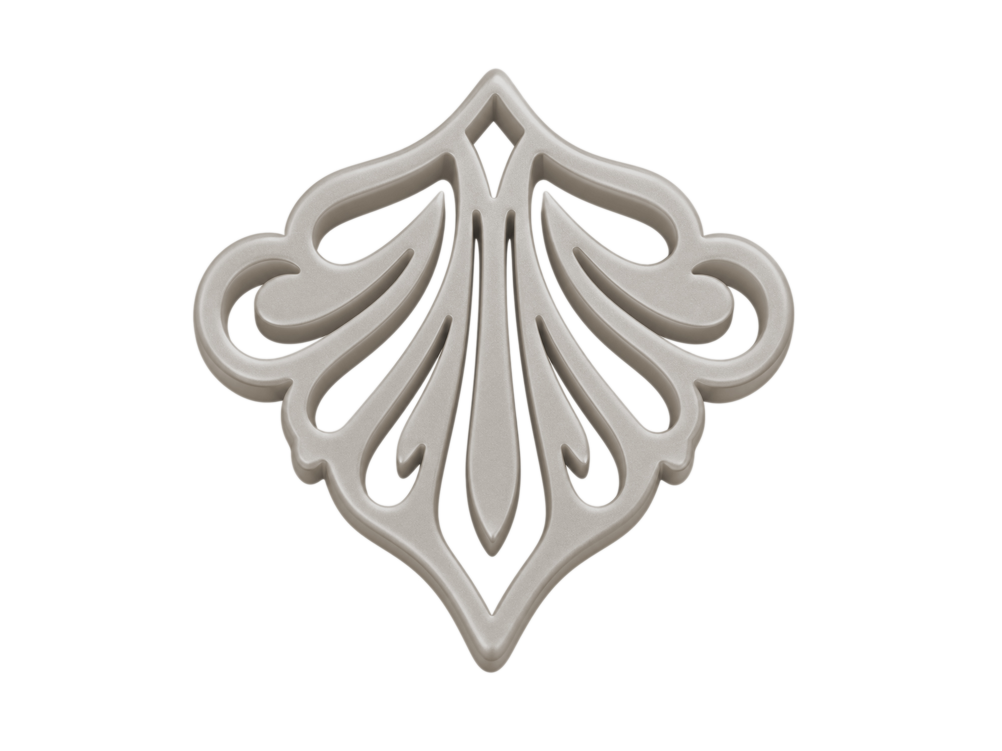 silbergraue Ornamente zum Ohrringe machen