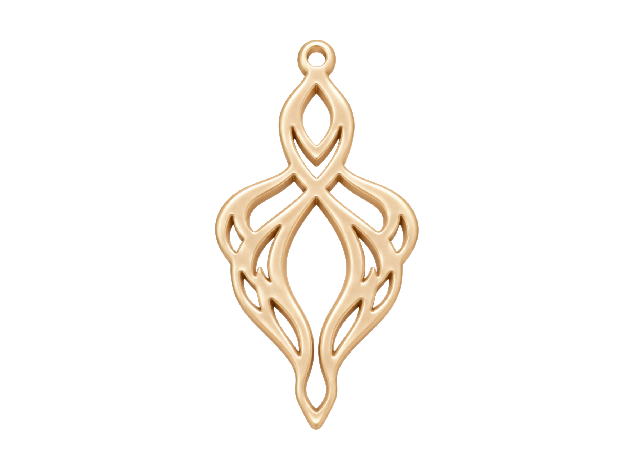 beige Ornamente zum Ohrringe machen