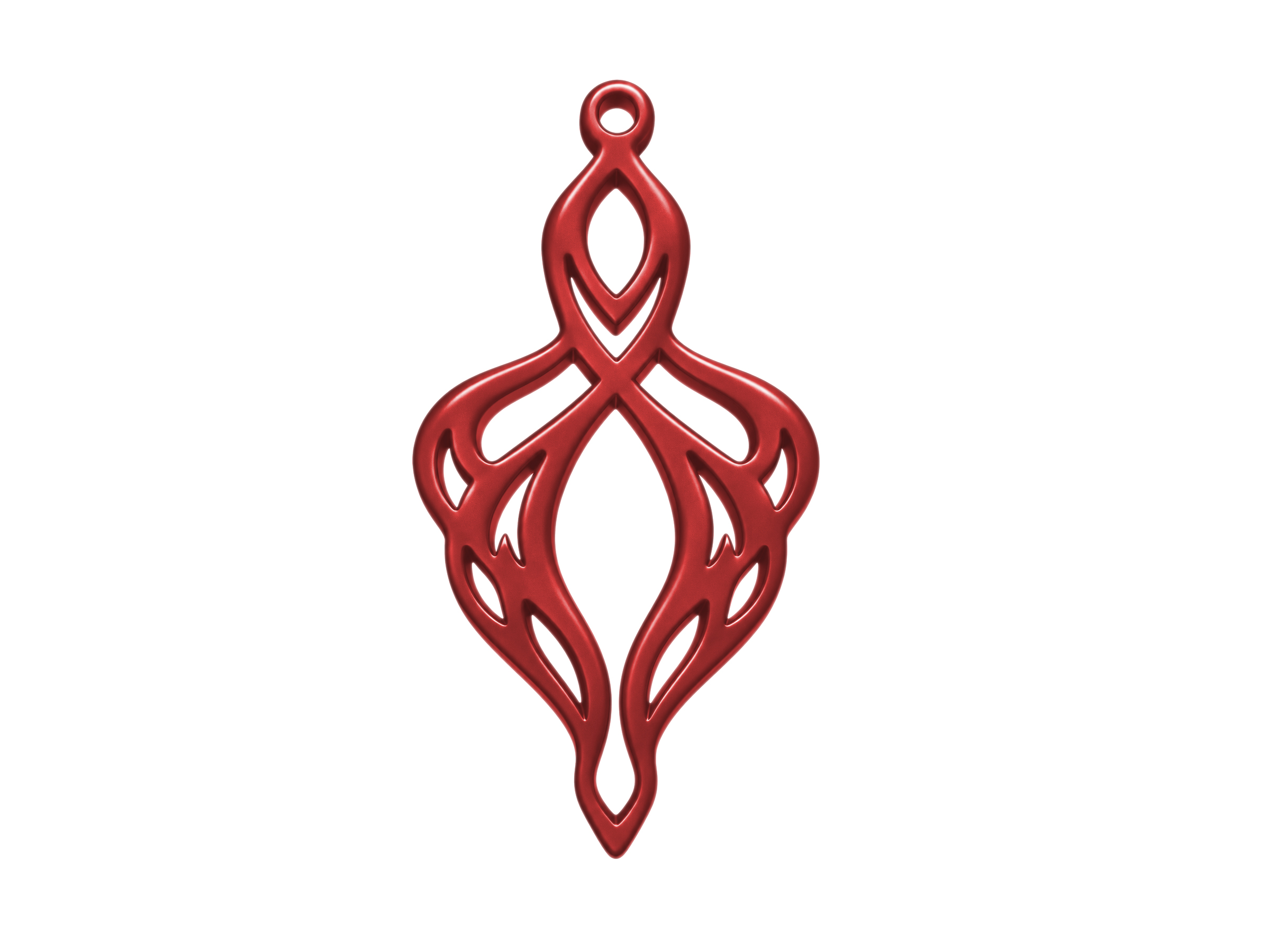 sangriarote Ornamente zum Ohrringe machen