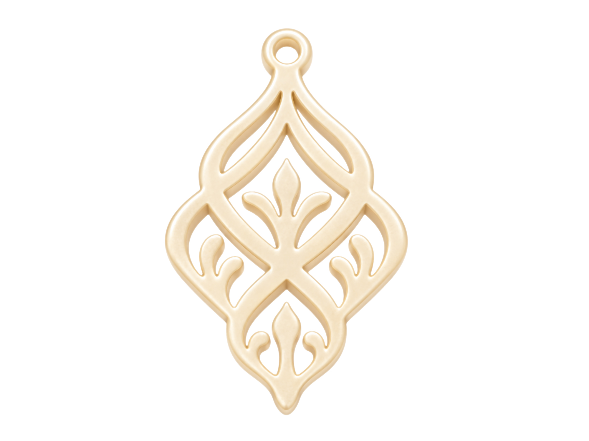 proseccofarbige Ornamente zum Ohrringe machen