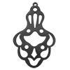 Ornament für Ohrringe, Model Kleopatra 55x35mm, Schwarz