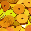 1 Pkg. Pailletten 6mm, hellorange