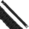 1 Stk. dünnes Paracord Armband 19cm Schwarz