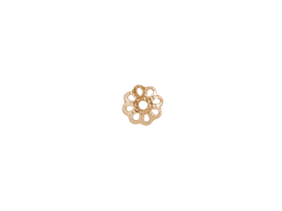 Rosegold Perlenkappen 6mm