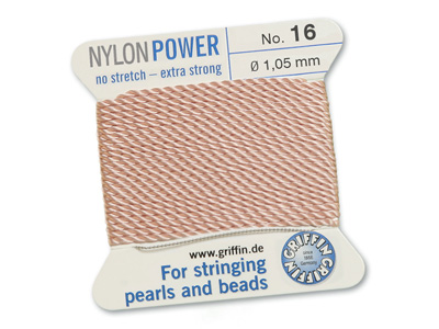 Perlseide, Knüpfseide aus Nylon Hellrosa