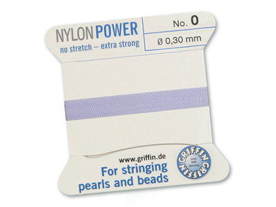 Perlseide, Knüpfseide aus Nylon Lila