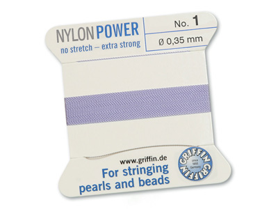 Perlseide, Knüpfseide aus Nylon Lila