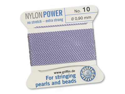 Perlseide, Knüpfseide aus Nylon Lila