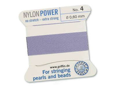 Perlseide, Knüpfseide aus Nylon Lila