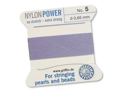 Perlseide, Knüpfseide aus Nylon Lila