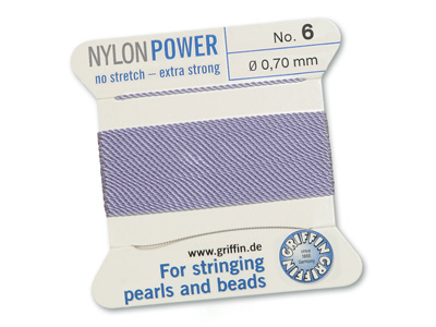 Perlseide, Knüpfseide aus Nylon Lila