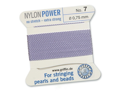 Perlseide, Knüpfseide aus Nylon Lila