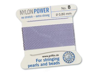 Perlseide, Knüpfseide aus Nylon Lila