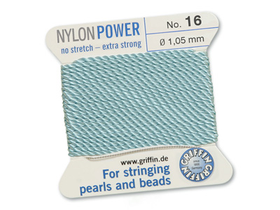 Perlseide, Knüpfseide aus Nylon Türkis