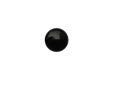 schwarze glänzende Cabochons 12mm