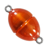 Polaris Magnetschließe oval 14x26mm, Orange glänzend