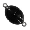 Polaris Magnetschließe oval 14x26mm, Schwarz glänzend